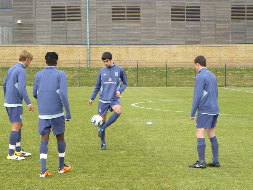 England U17s in training